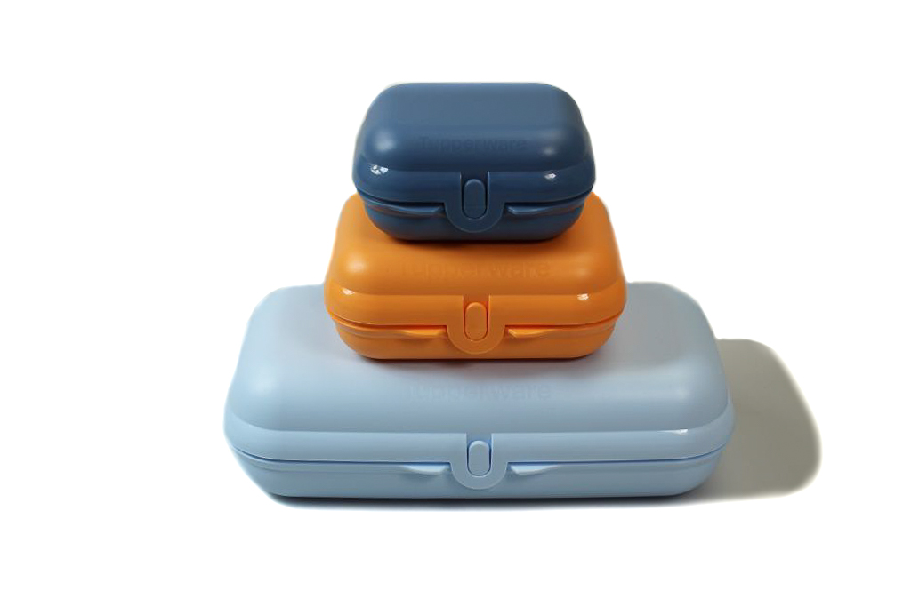 Maxi-Twin hellblau + Twin orange + Mini-Twin blau